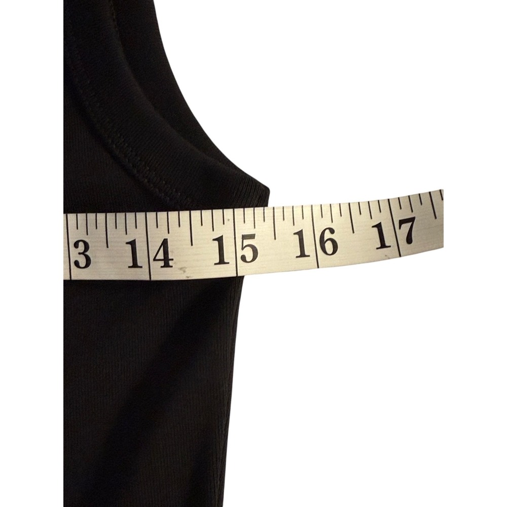 Madewell The '90s Shell Tank in Compact Cotton Black Womens Small NZ781 - Picture 6 of 8